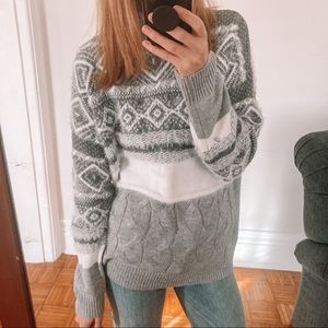 Absolutely famous turtleneck fair isle sweater